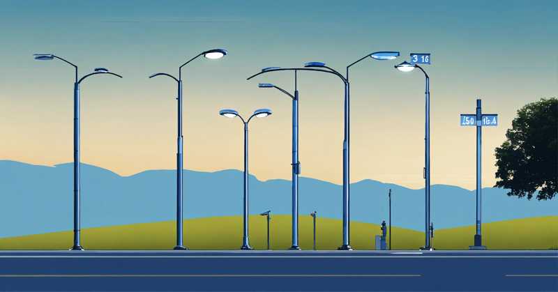 height of light poles